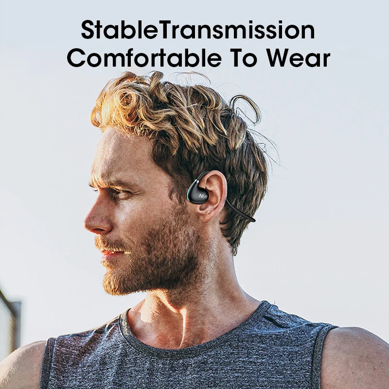 Niye NEW Air Conduction Headphones Ear-hung Wireless Bluetooth 5.3 with Mic Sports and Running Non-ear-wearing for Xiaomi Huawei