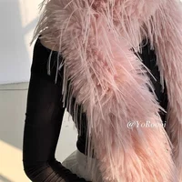 Thick Fluffy Plush Long Strip Scarf Imitation Mink Fur 180cm Y2K Girl Scarf Luxury Classic Ladies Tassels Scarf Party