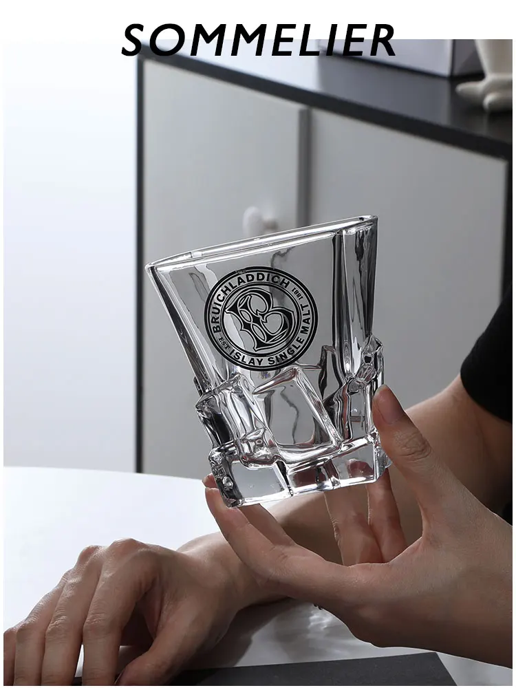 Description Picture 3 of itemBruichaddich Private Collection Glass Whiskey Glass Single Malt Crystal Wine Tumbler Vodka Cognac Brandy Snifter Cup