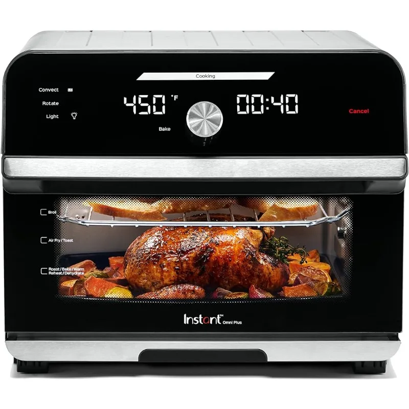 

Instant Omni Plus 19 QT/18L Air Fryer Toaster Oven Combo, From the Makers of Instant Pot, 10-in-1 Functions, Fits a 12" Pizza