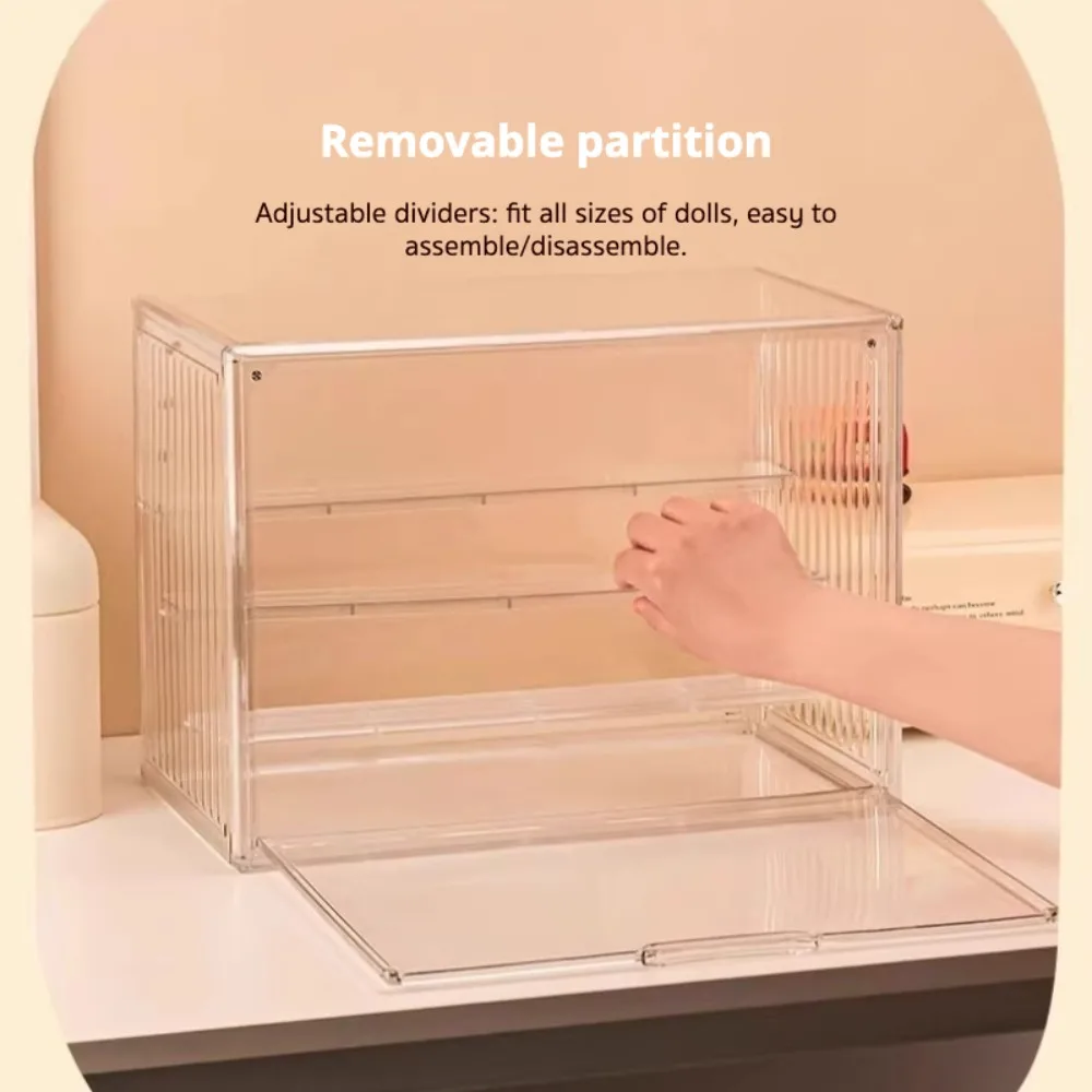 Clear Acrylic Display Case with Magnetic Closure - Large Capacity Collectible Storage and Organizer
