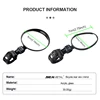 SEAMETAL Motorcycles Rearview Mirror Side Mirror For Safety View Turning Left Right Mirror Adjustable Mini Autocycle Rear View 5