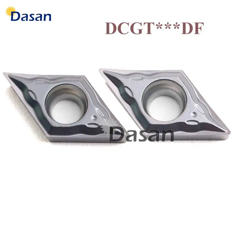 Твердосплавные вставки DCGT070201 DCGT070202 DCGT DCGT11T301 DCGT11T302 DF для стали, нержавеющей стали, 10 шт.