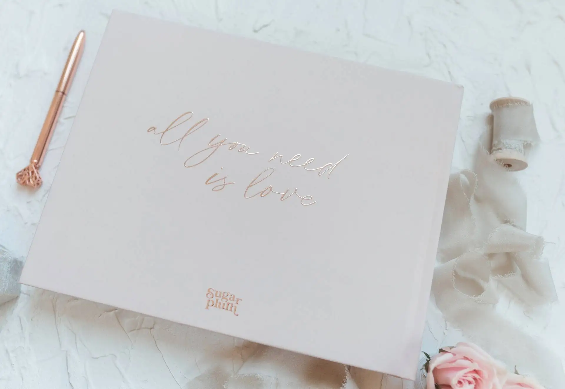 Wedding Guest Book Personalized White/Black Wedding GuestBook Simple Elegant Wedding Reception Signing Book Landscape Foil Chrome Keepsake