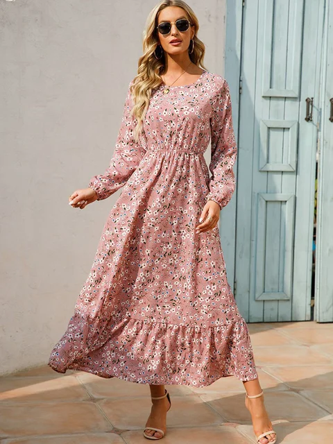 Maxi Dresses For Women Long Dresses For Women 2022 Summer Dress Floral  Print Elegant Bohemian Beach Dress Casual Women's Dress - Dresses -  AliExpress