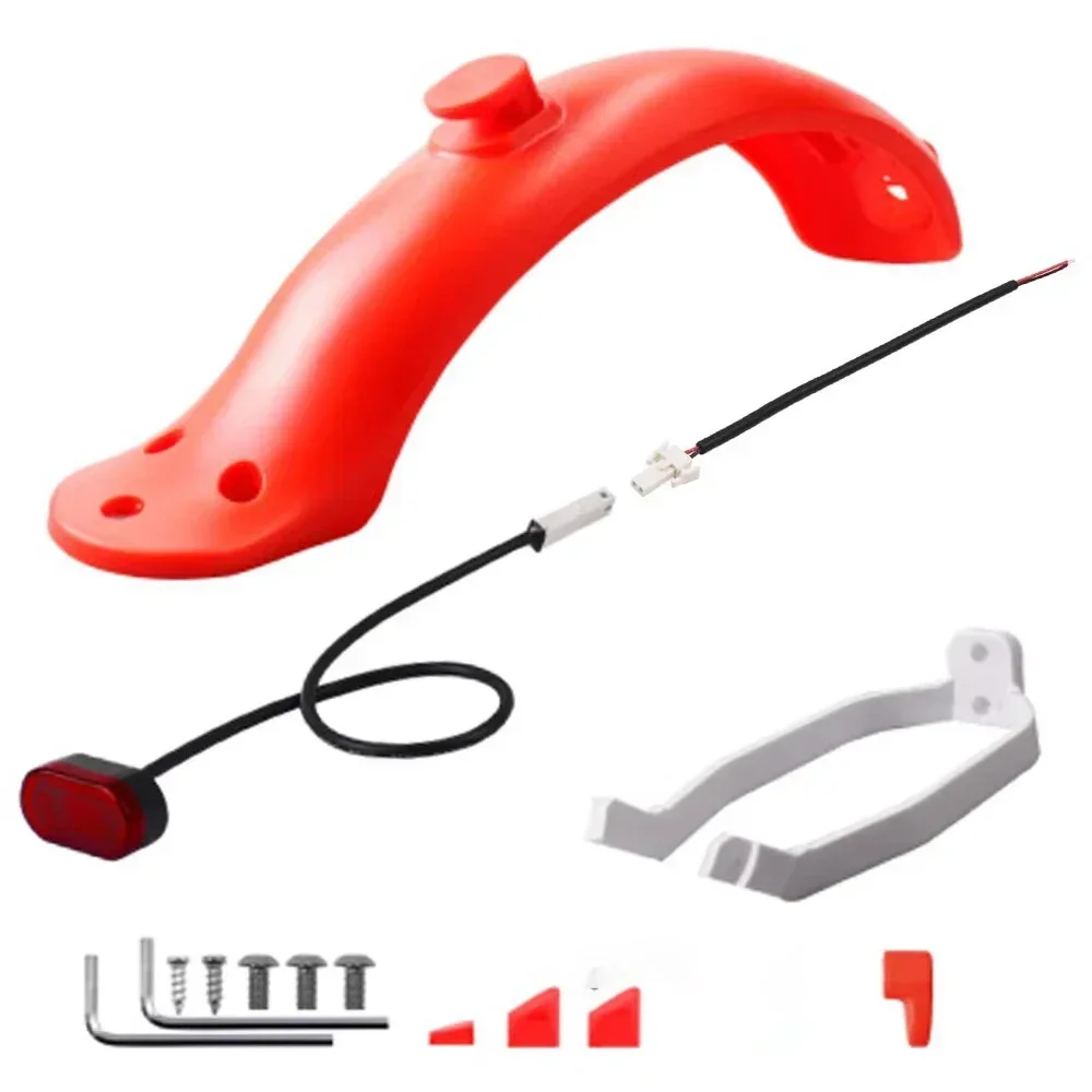 Kotflügel Für Xiaomi Mijia MI M365 1S M187 Pro E-Scooter Reifen Splash Kotflügel mit Hinten Rücklicht Zurück schutz schraube Linie – Detail 20