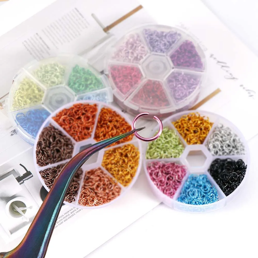 Nail Piercing Charm Dangle Nail Art Decoration Metal Alloy Design Nails Pierced Punk Charms 1080pc Open Ring Nails Art Acessorie 4
