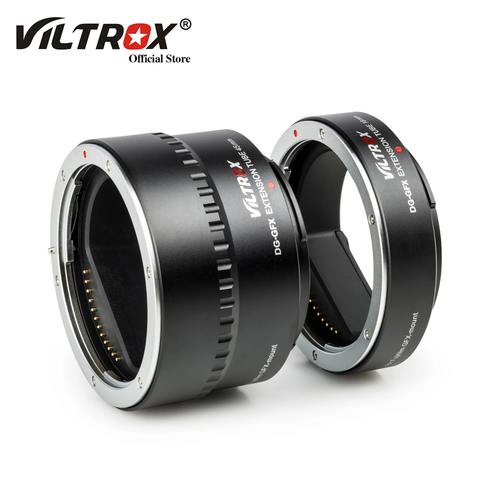 Viltrox Dg-Gfx Auto Focus Macro Extension Tube Adattatore Per Obiettivo Della Fotocamera 18Mm 45Mm Per Fujifilm Fuji G Mount Lens Gfx50S Gfx50R Gfx100