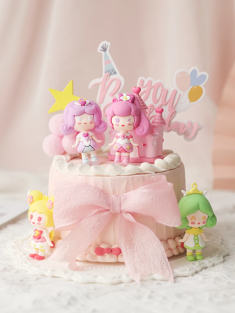 Pink Castle Girl Bow Little Princess Girl\'s Happy Birthday Cake ...