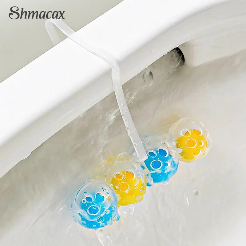 Toilet Cleaner Toilet Balls Hanging With 4 Scents Urine Dirt Decontamination Blue Bubble Deodorant Cleaning Bathroom Supplies