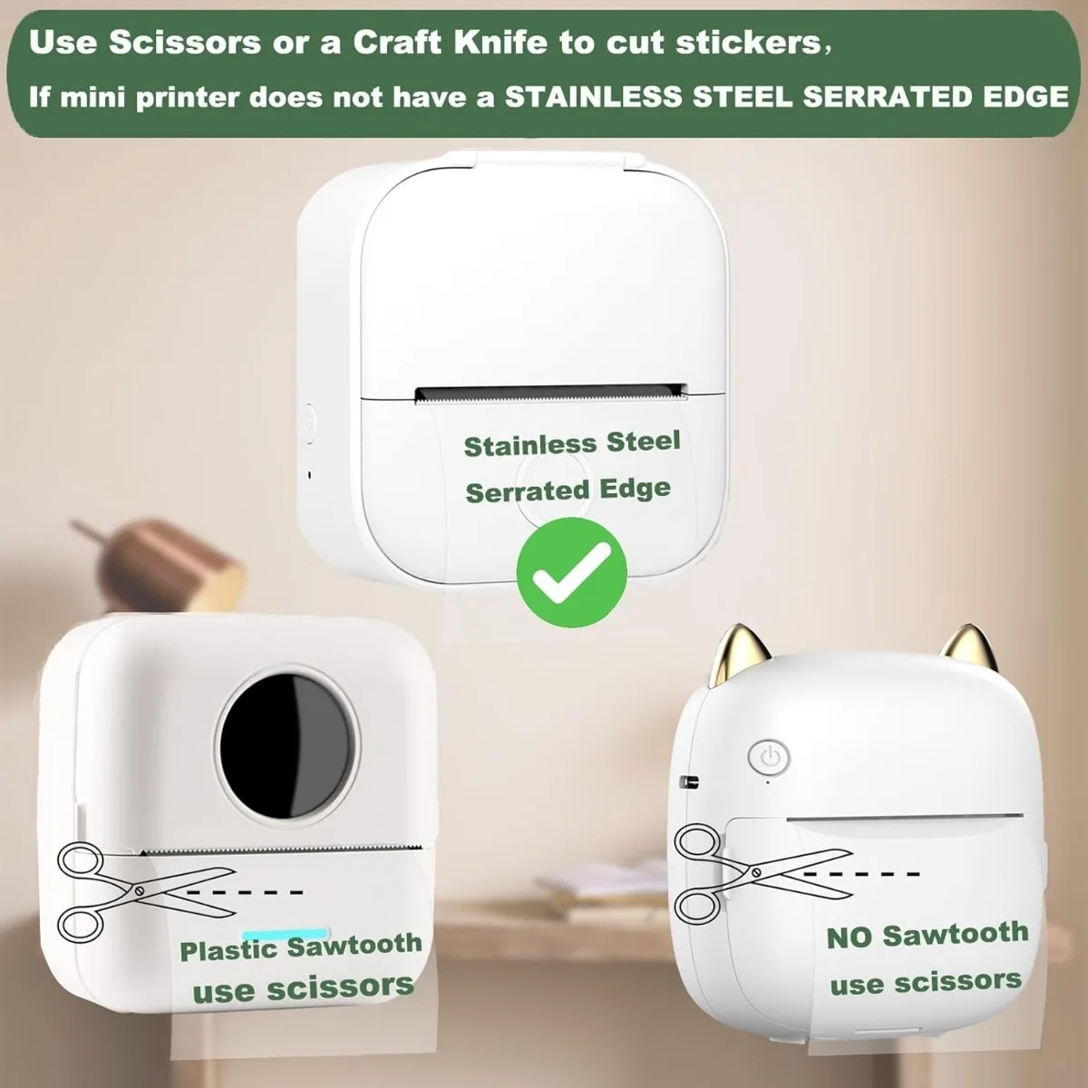 투명 감열지 롤 57mm, 미니 프린터용 자가 접착 투명 스티커, 잉크 없음, 즉시 인쇄, 10롤