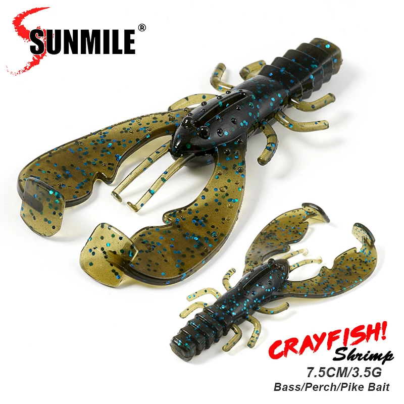 Luminous Weich Garnelen Baite,10 Pack Kunstköder Silikon Shrimp Lure With Hook Kit Angeln Köder Mit Haken Süß-/Salzwasser Forelle Bass Lachs