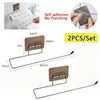 2PCS Kitchen Paper Towel Holder Adhesive Toilet Paper Rack Towel Hanger Tissue Dispenser Roll Napkin Cabinet Storage Accessories 6