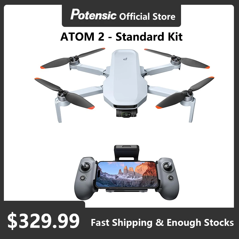 Potensic Fast charging station for Atom SE and atom drone, charging hub, max. 3 simultaneous charges, battery level control (no battery included