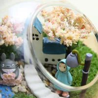 Creative Clear Glass Ball Vase Glass Bauble Balls Micro Landscape Air Plant Terrarium Succulent Hanging Flowerpot Container - Image 5