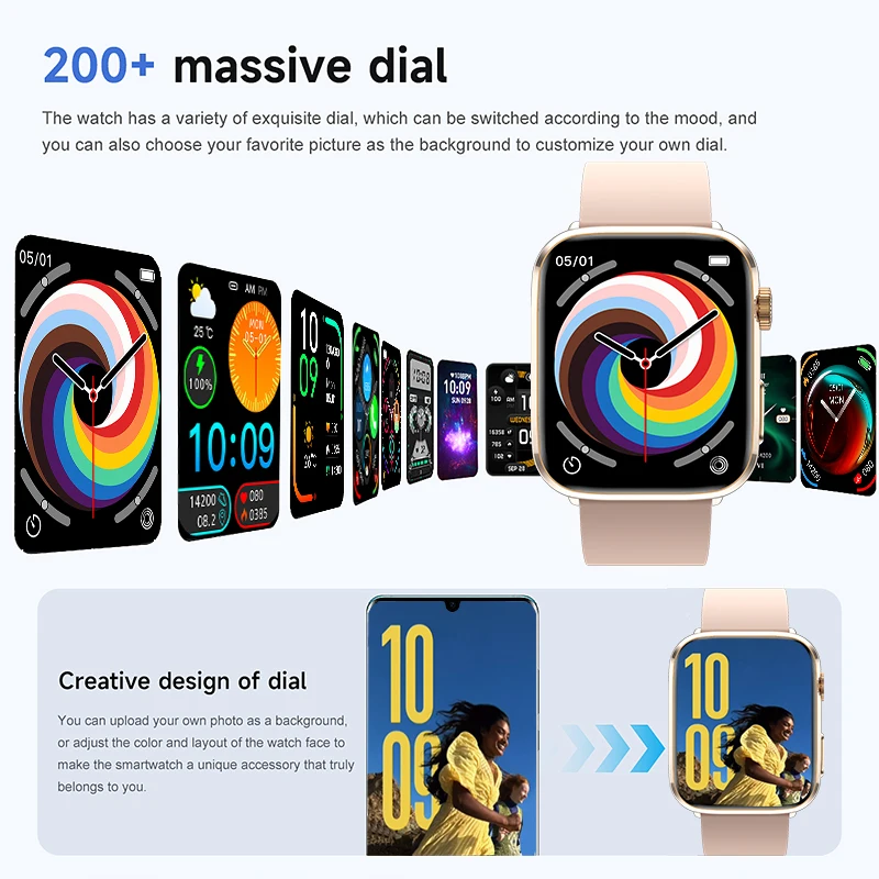 2025 New For Xiaomi Series 10 NFC Watch Men AMOLED Screen Bluetooth Call GPS Sport Waterproof Health Tracker Smartbracelet Women 6