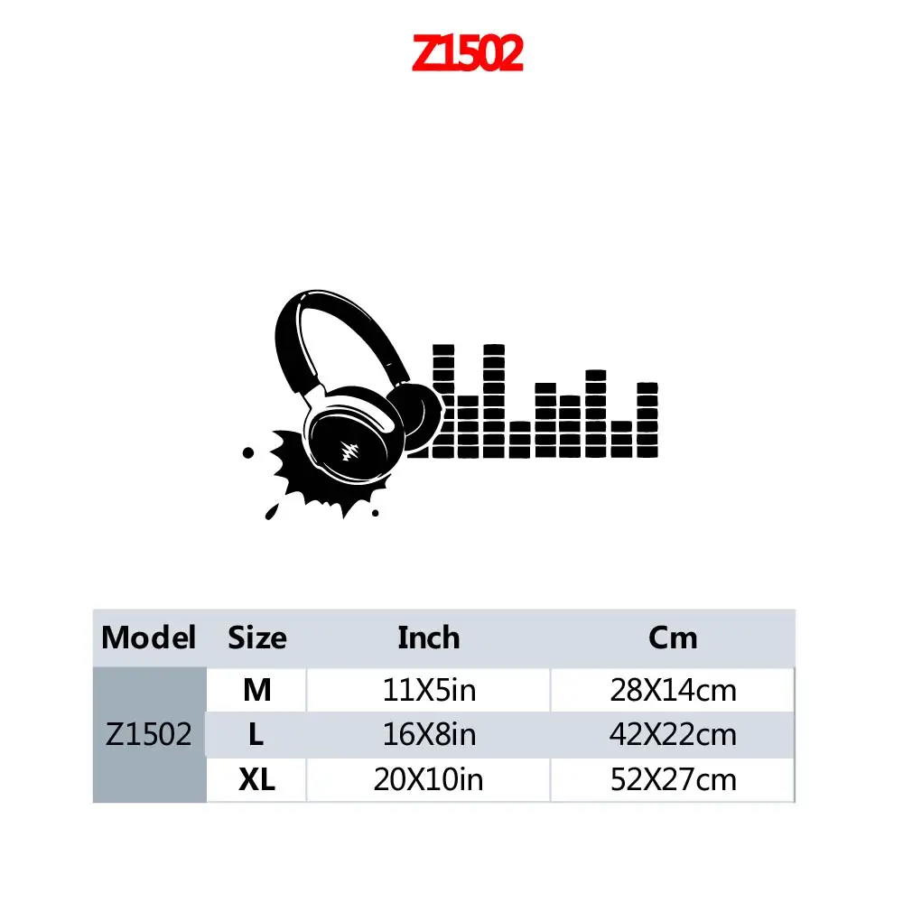 Fun Earphone Wall Decal Art Vinyl Sticker