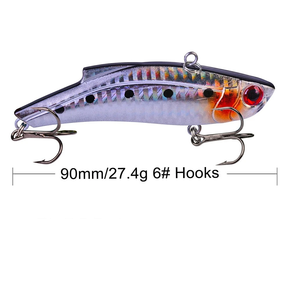 1 Stück/5 Stück 9cm 27,4g Weitwurf-Rattlin-Hardbait Winter VIB Rattlin-Haken Angelköder Sinkende Vibra-Köder Pencil Baits – Detail 8