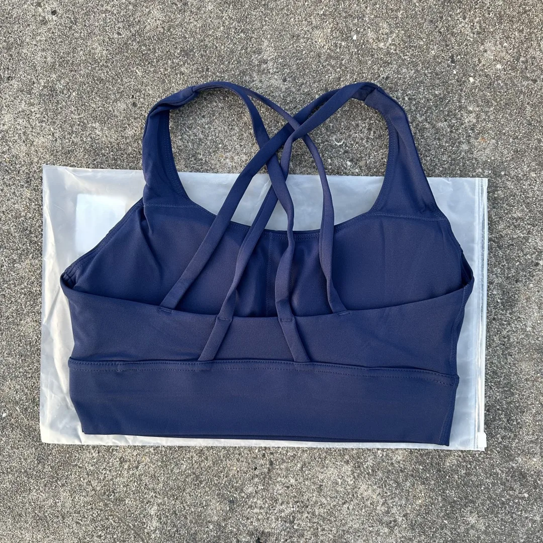 Solid Color Women Cross back Fitness sport Bra high strength Tight Top Comprehensive Training Gym Yoga Underwear With Chest Pad