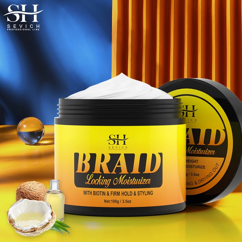 100g Braid Moisturizer Gel Anti Break Hair Wax Edges Control Hair Styling Braiding Gel Anti Loss Styling Products