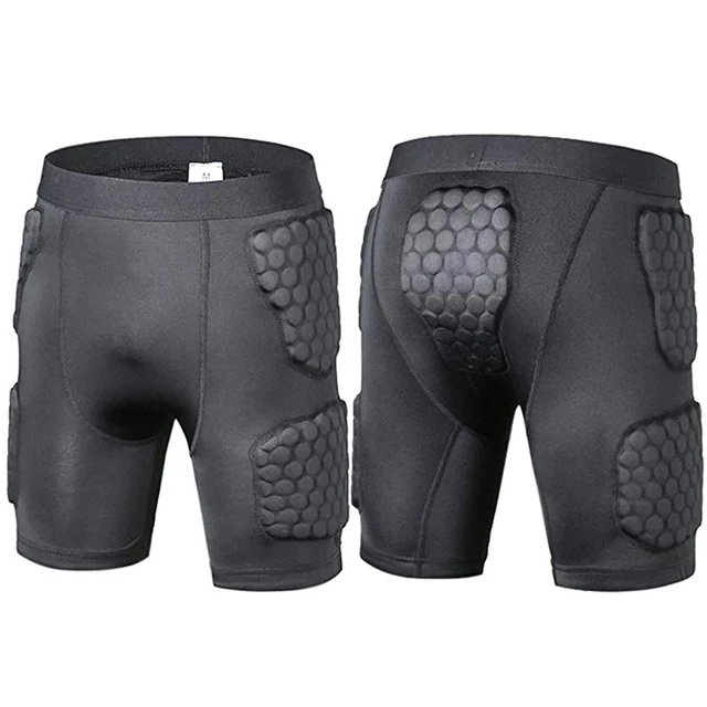 Anti-collision Men Soccer Football Basketball Padded Protection Shorts  Shorts Leggings Compression Trousers - AliExpress