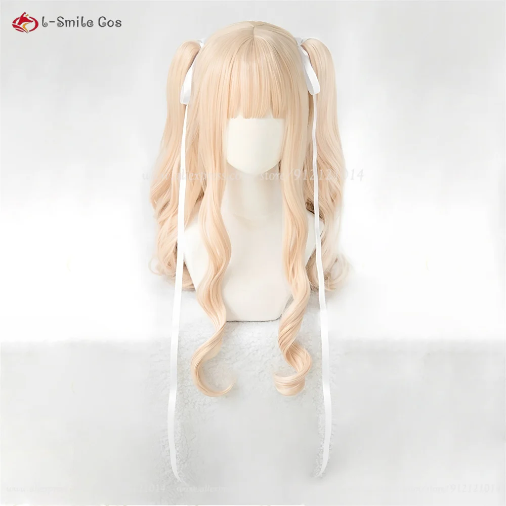 Kirakishou Cosplay Perücke Cream Powder Gold 125cm Lockig Hitzebeständig Synthetik Halloween 3
