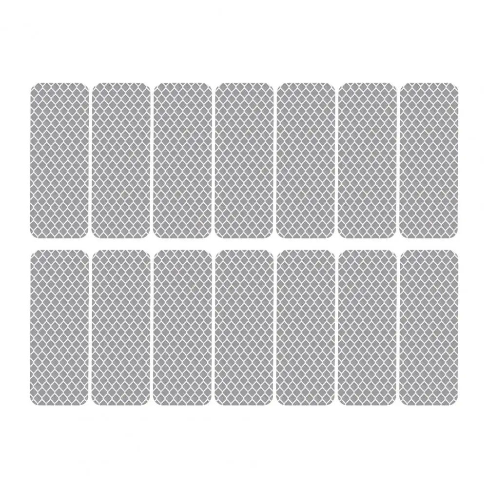 3x8cm Reflective Warning Strip Tape Car Bumper Reflective Strips Secure Reflector Decals Car Styling Accessories 14Pcs reflective car sticker car reflector sticker reflective stickers reflective tape reflective sticker car reflector vehicle reflector car vinyl sticker car door stickers reflective strip reflective strips