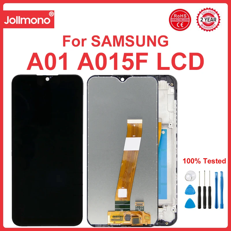 

5.7'' A01 Display Screen, for Samsung Galaxy A01 A015 A015F A015G A015DS LCD Display Touch Screen Digitizer Assembly Replacement
