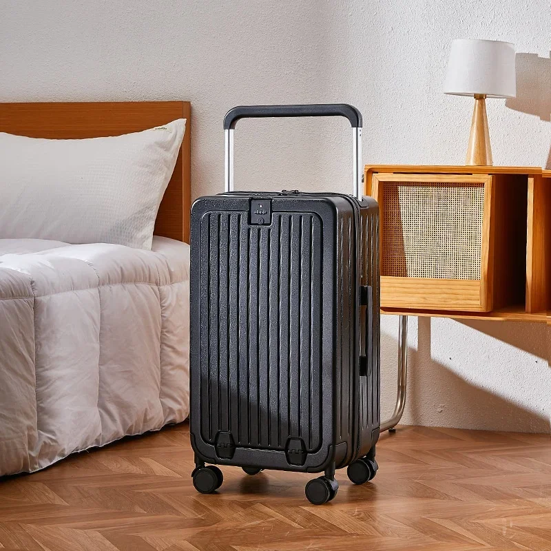 Fashion Luggage20Inch Password Boarding Bag New Dopamine Color Matching Internet Celebrity Suitcase Front Open Cover Trolley Cas