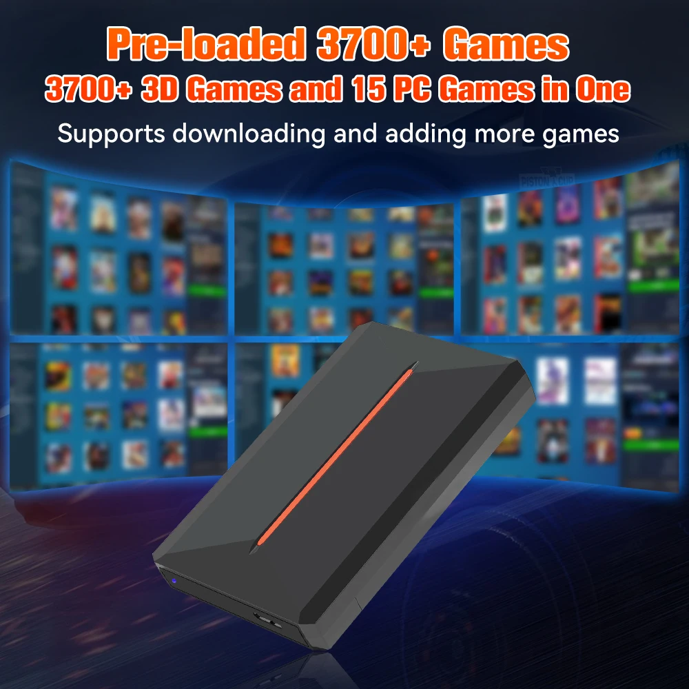 Super HD JMachen 500GB Plug and Play com jogos de PC, PS3, PS2, Nintendo Switch