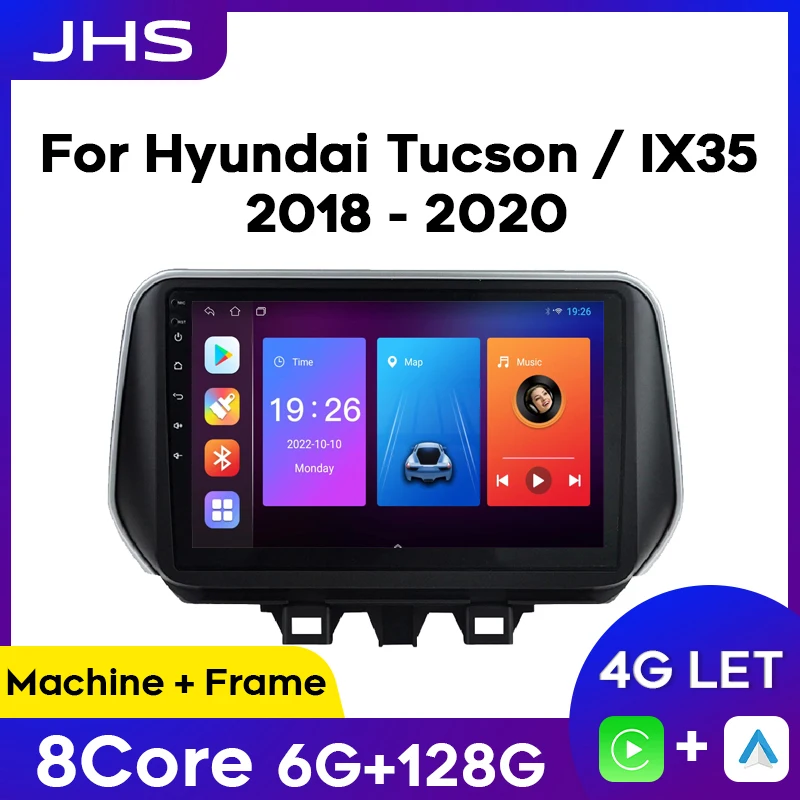 

Android Car Radio For Hyundai Tucson IX35 2018 - 2020 Wireless Carplay Auto Navigation GPS Video Stereo Multimedia Player BT