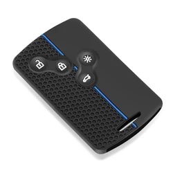 Silicone Key Case Card Cover Holder (Blue)