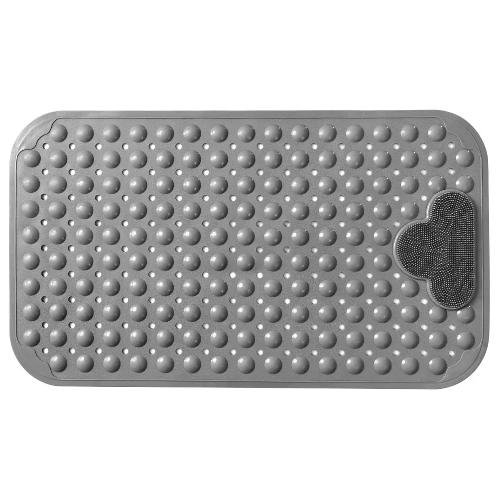 Washable Bathroom Non Slip Pad Suction Cups Anti Mould Foot Massage Area Shower Carpet Stall Floor Mat Bathing Accessories