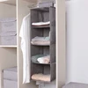 1/3/4/5Layer Storage hanging bag, multifunctional clothing organizing bag, Foldable Closet Clothes Sorting Bag Storage Pouch 5