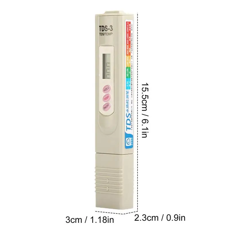Water Quality Tester Water Quality Meter High Accuracy Professional Instant TDS Tester For Swimming Pools Aquariums