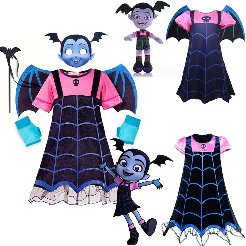 DisneyVampirinaCosplayDressKidsGirlsCosplayVampireHalloween