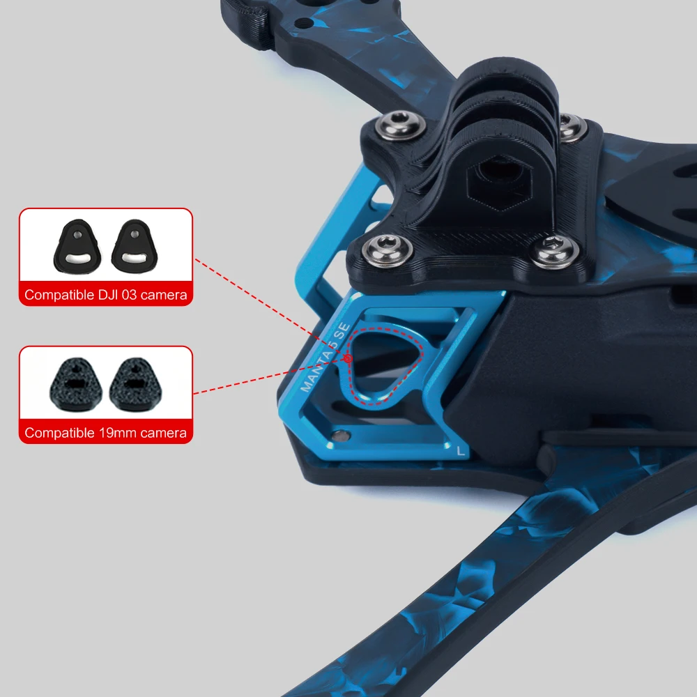 Axisflying Manta 5 SE Frame Suqeshed X For 5 inch FPV Freestyle Cinematic Drone FPV Part drone spare parts