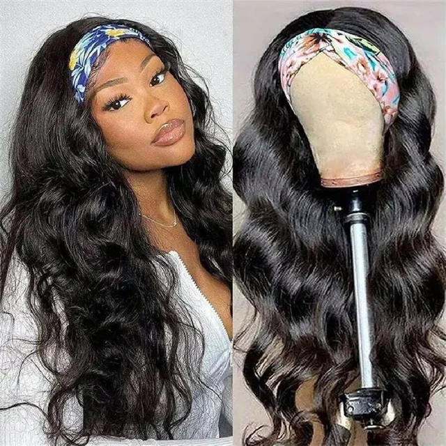 8 40 pouces vague de corps bandeau perruque cheveux humains os perruques de cheveux humains pleine Machine faite facile à aller 200% densité perruques de cheveux humains 1
