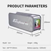 Cyboris Portable Outdoor Bluetooth Speaker Stainless Steel Body Wireless Stereo Subwoofer IPX6 Waterproof BoomBox Card USB Play 6