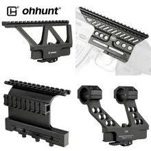 ohhunt Side Rail Scope Mount with Integral 25.4mm 30mm Ring Quick Detach System For Black 