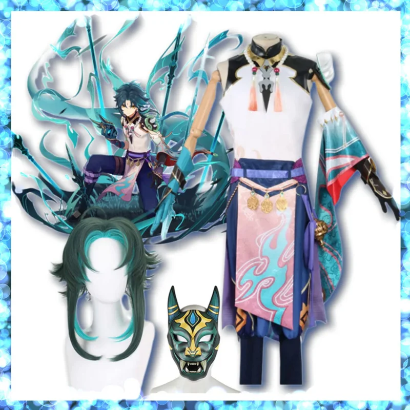 

Униформа для косплея игры Xiao, женская и Мужская одежда, костюмы на Хэллоуин для женщин, аниме одежда для ролевых игр, искусственная кожа