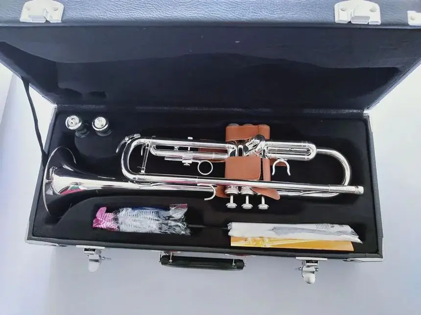 Kaluolin custom made 2335S New B flat Trumpet music Silver plating Trumpet Brass Instruments playing Super Top Promotions Gi