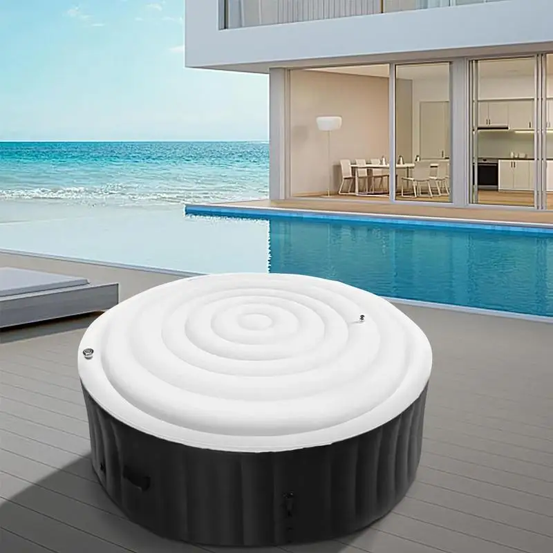 145 cm Diameter jacuzzi Inflatable Cover Energy Saving Round Hot