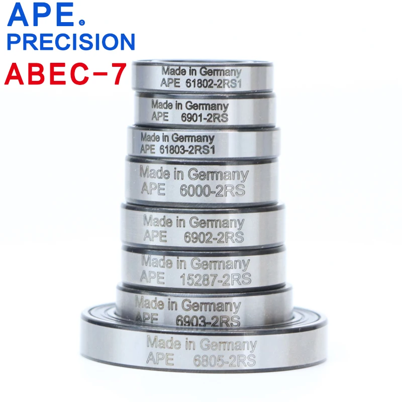 1PCS German APE Bearings 6903 -2RS hybrid ceramic bearing 17*30*7mm ABEC-7 6903 RS bicycle bearing mountain bicycle bearing bicycle ball bearing ceramic bearings