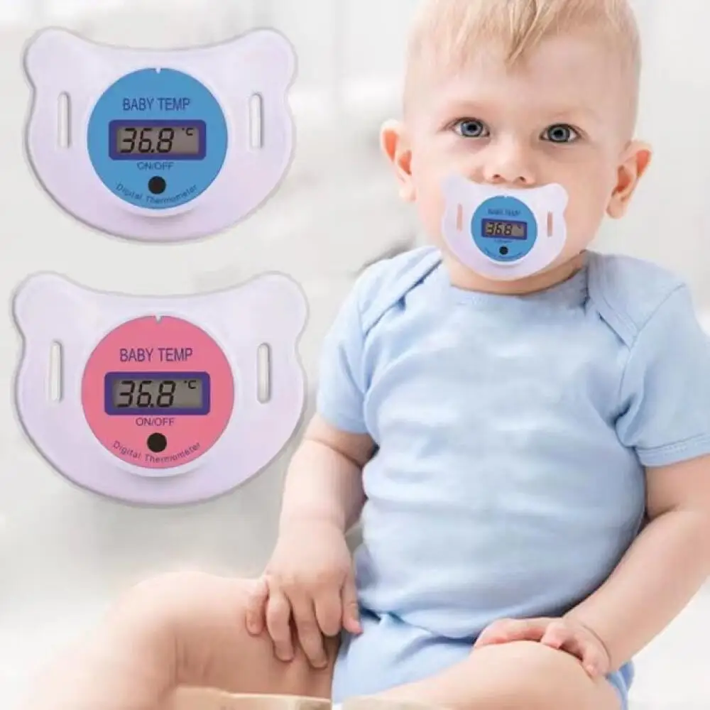 Baby Soother Digital Display Baby Thermometer Cartoon Electronic Thermometer with Celsius Display 1Pcs