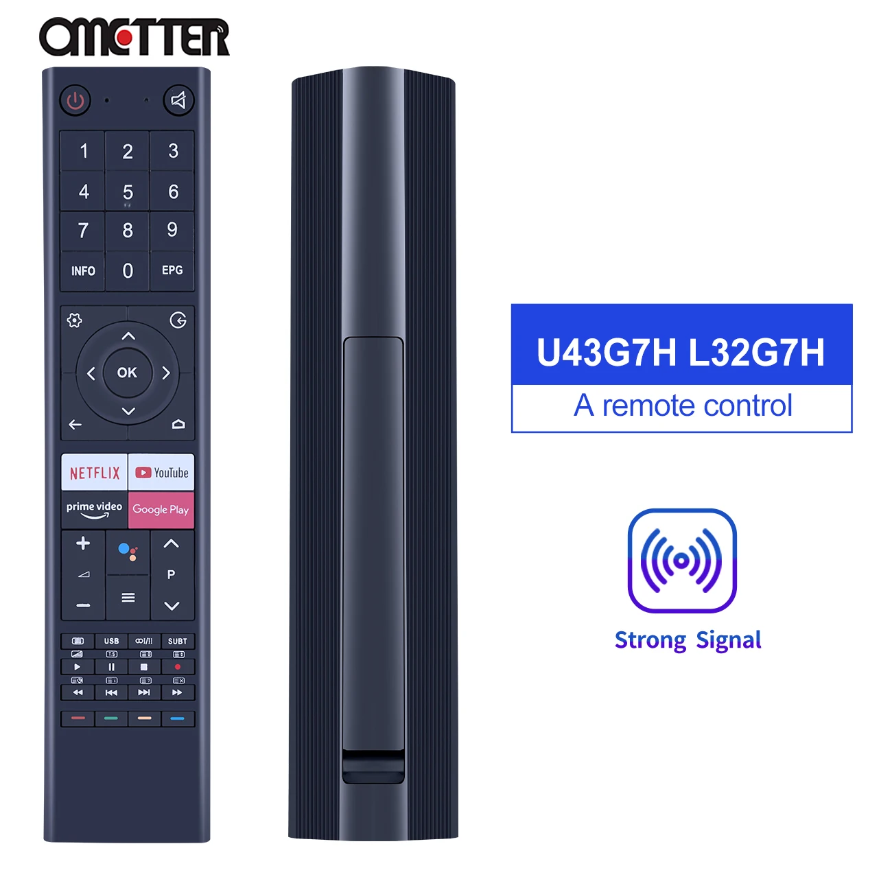 Télécommande Vocale Bluetooth, Pour Changhong Chiq Android Smart Tv L32g7h  U43g7h U50g7h U55g7h U65g7h - Télécommande - AliExpress