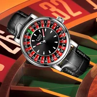 LIGE montres de luxe créatives hommes Roulette jeu cadran mode hommes montre étanche lumineux Quartz montres Relojs Hombre + boîte 4