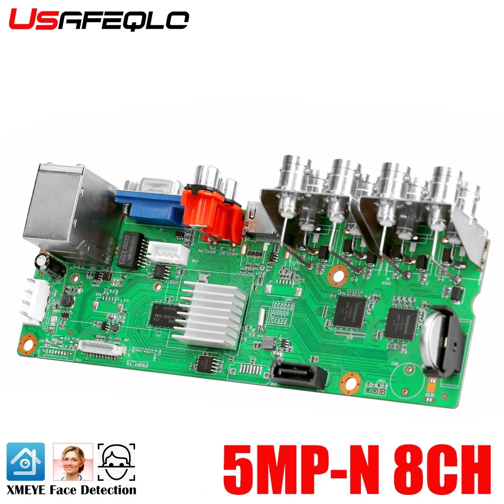 6 In 1 Cctv Mini Dvr Tvi Cvi Ahd Cvbs Telecamera Ip Videoregistratore Digitale 4Ch 8Ch Ahd Dvr Nvr Sistema Cctv Supporto 5Mp/2Mp