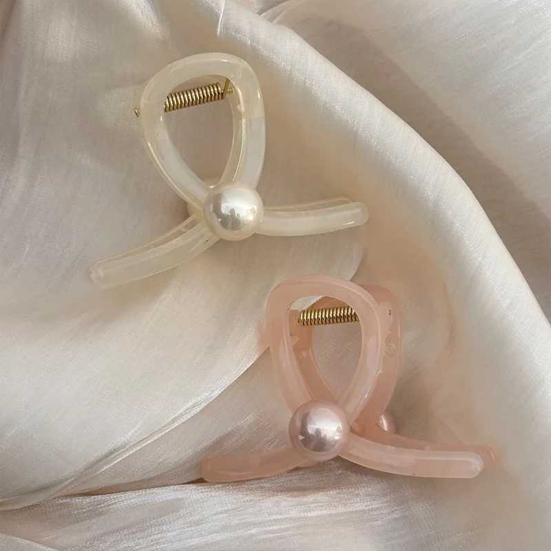 

Женские заколки для волос, заколки-крабы с жемчугом в подарок