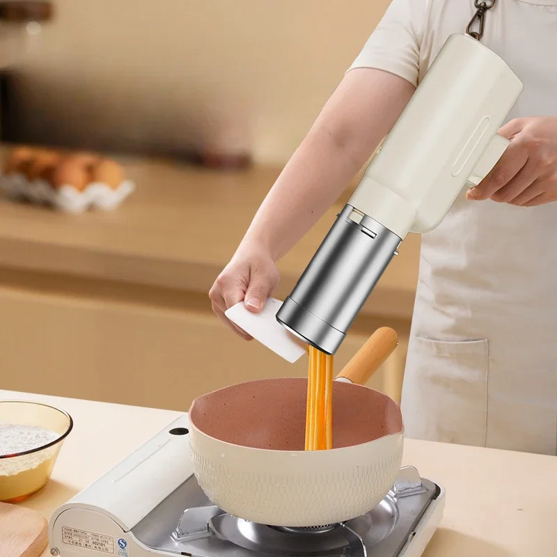 Household Electric Cordless Pasta Maker Machine Auto Noodle Maker for Kitchen 5 Pasta Shapes Detachable Easy Clean